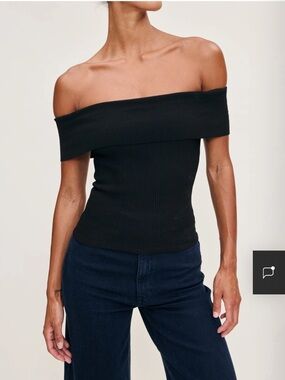 DL1961 Black Off-the-Shoulder Instasculpt Top